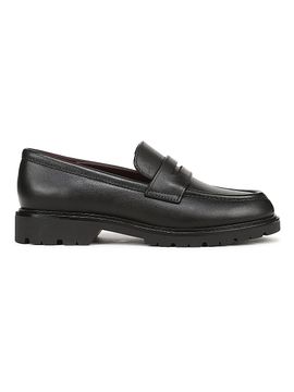 Vince Women's Siena Leather Lug-Sole Penny Loafers