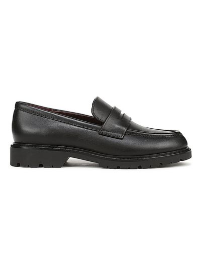 Vince Women's Siena Leather Lug-Sole Penny Loafers