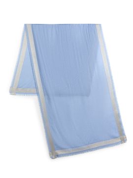 Vince Women's Stripe-Trim Cashmere & Silk-Blend Scarf