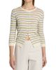 Vince Women's Striped Cotton-Cashmere Cardigan - 3