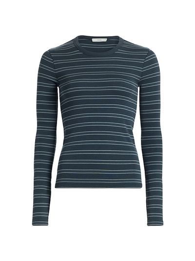 Vince Women's Striped Slim-Fit T-Shirt