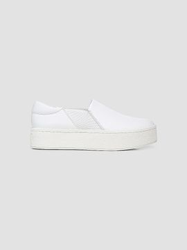 Vince Women's Warren Leather Platform Slip-On Sneakers