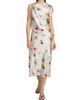 Vince Women's Watercolor Floral Satin Twisted Asymmetric Top - 2