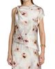 Vince Women's Watercolor Floral Satin Twisted Asymmetric Top - 3