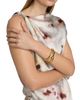 Vince Women's Watercolor Floral Satin Twisted Asymmetric Top - 6
