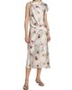 Vince Women's Watercolor Floral Slip Midi Skirt - 2