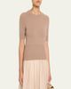 Vince Wool & Cashmere Short-Sleeve Sweater - 4