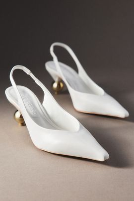 Vincenza Slingback Gold Bauble Heels