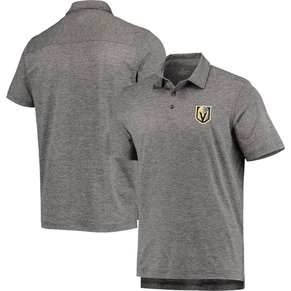vineyard vines Men's Vineyard Vines Charcoal Vegas Golden Knights Destin Stripe Polo 