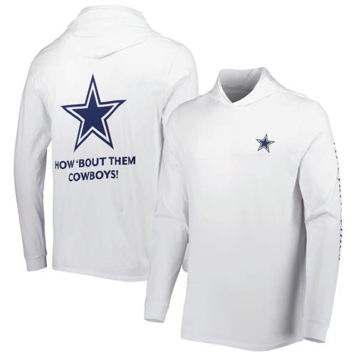 vineyard vines Men's Vineyard Vines White Dallas Cowboys Local Long Sleeve Hoodie T-Shirt 