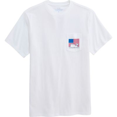 vineyard vines vineyard vines 1776–2026 Flag Graphic Pocket T-Shirt