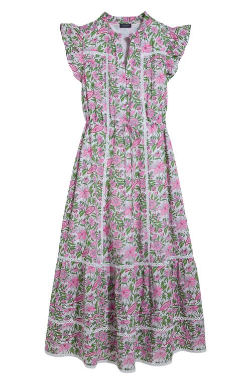 vineyard vines vineyard vines Abigail Floral Print Fluttering Sleeve Maxi Dress