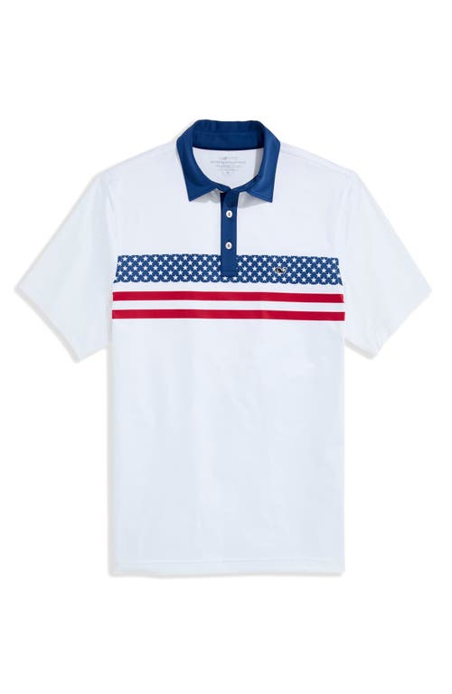 vineyard vines vineyard vines Americana Stripe Sankaty Performance Polo