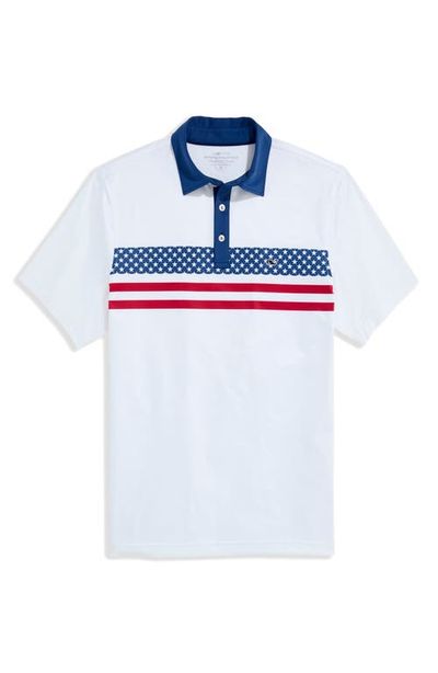 vineyard vines vineyard vines Americana Stripe Sankaty Performance Polo