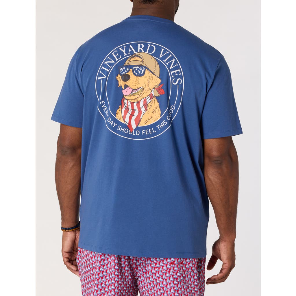 vineyard vines vineyard vines Big & Tall Americana Dog Pocket T-Shirt