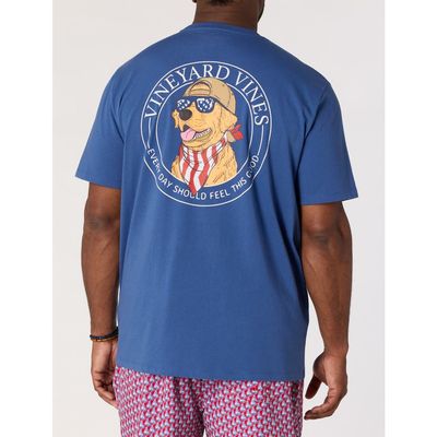 vineyard vines vineyard vines Big & Tall Americana Dog Pocket T-Shirt