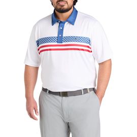 vineyard vines vineyard vines Big & Tall Americana Stripe Sankaty Performance Polo Shirt