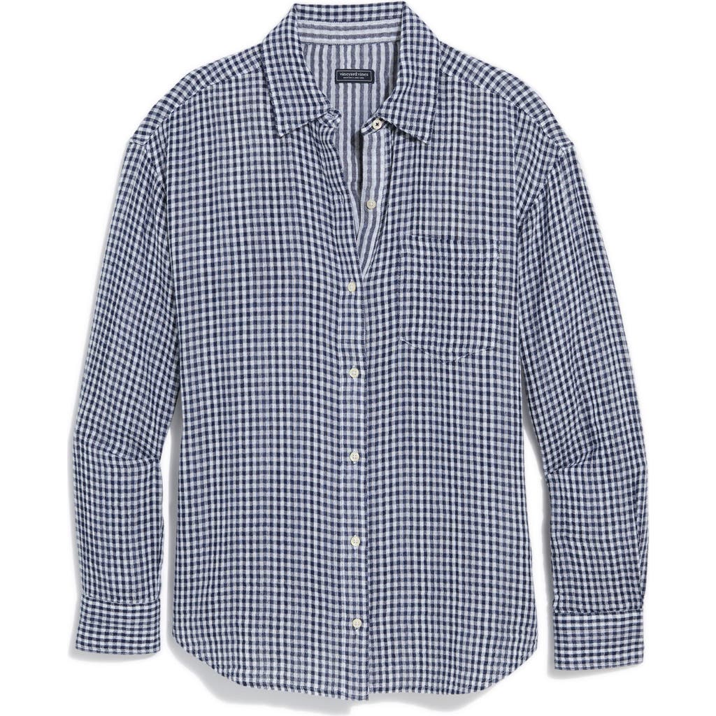 vineyard vines vineyard vines Birdie Gingham Cotton Button Down Shirt