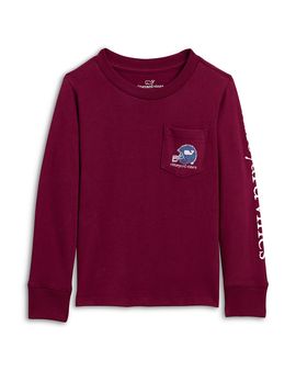 Vineyard Vines Vineyard Vines Boys' Football Helmet Whale Long Sleeved Tee