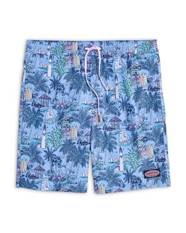 Vineyard Vines Vineyard Vines Chappy Lobster Print Regular Fit 7 Swim Trunks