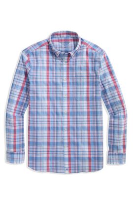 vineyard vines vineyard vines Firecracker Plaid Performance Cotton Shirt