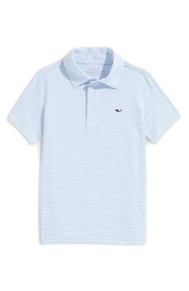 vineyard vines vineyard vines Kids' Bradley Stripe Sankaty Performance Polo