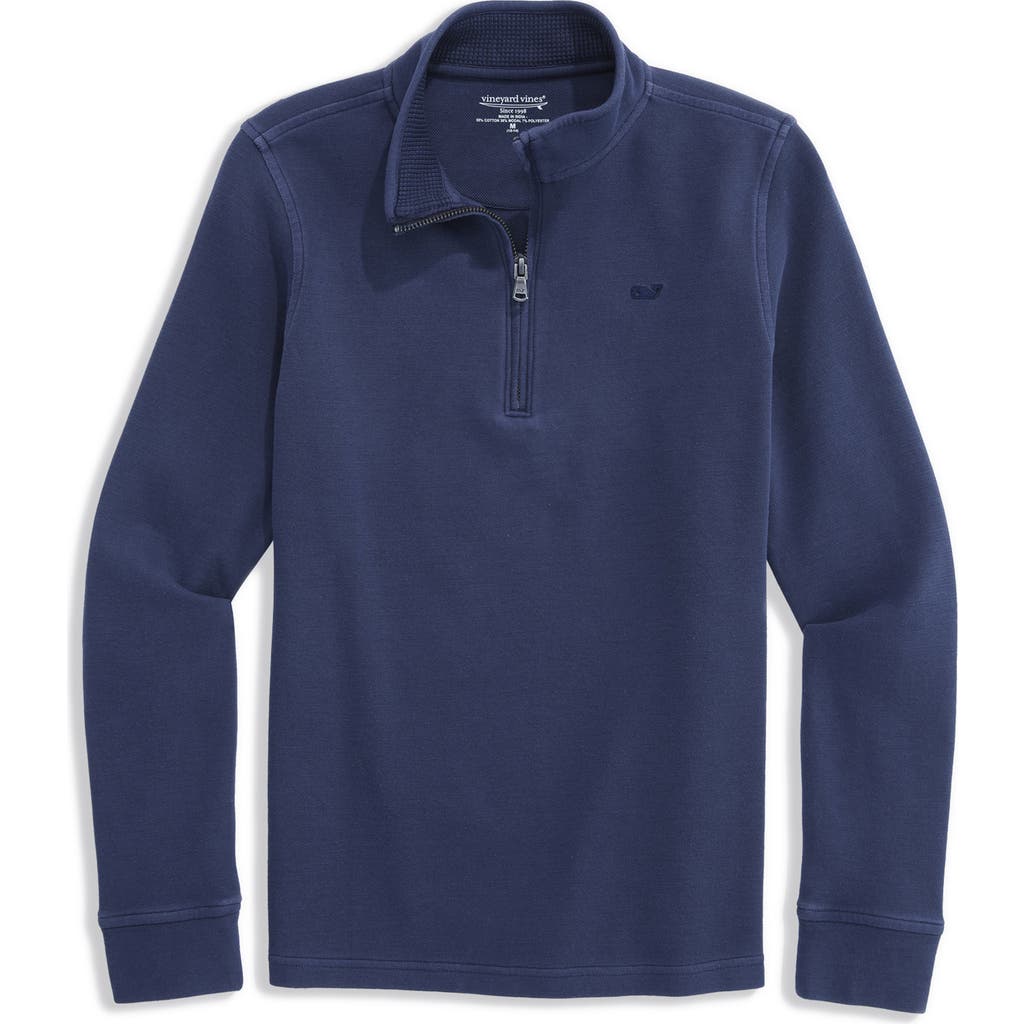 vineyard vines vineyard vines Kids' Coastline Garment Dyed Quarter Zip Pullover
