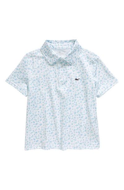 vineyard vines vineyard vines Kids' Fish Print Sankaty Performance Polo