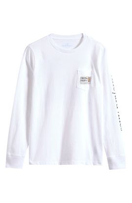 vineyard vines vineyard vines Kids' Fresh Franks Long Sleeve Cotton Graphic T-Shirt