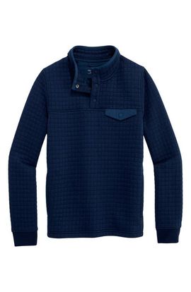 vineyard vines vineyard vines Kids' Navigator Quilted Quarter-Snap Pullover