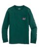 vineyard vines vineyard vines Kids' Plaid Holiday Whale Fill Long Sleeve T-Shirt - 1