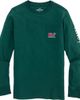 vineyard vines vineyard vines Kids' Plaid Holiday Whale Long Sleeve T-Shirt - 1
