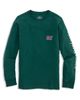 vineyard vines vineyard vines Kids' Plaid Holiday Whale Long Sleeve T-Shirt - 5