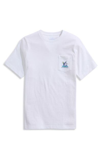 vineyard vines vineyard vines Kids' Shark Tennis Pocket Graphic T-Shirt