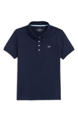 vineyard vines vineyard vines Kids' Stretch Cotton Piqué Polo