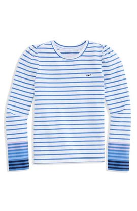 vineyard vines vineyard vines Kids' Striped Puff Shoulder T-shirt