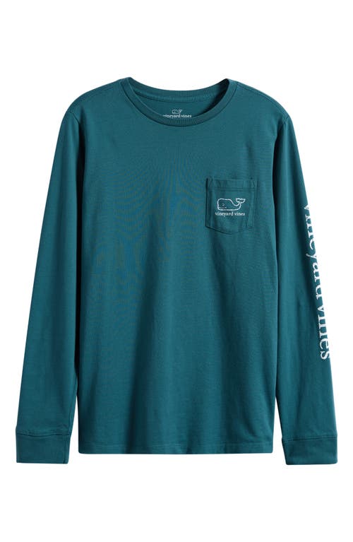 vineyard vines vineyard vines Kids' Whale Logo Long Sleeve Pocket Graphic Tee