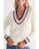 vineyard vines vineyard vines Varsity Cable Knit Sweater - 1