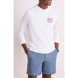 vineyard vines vineyard vines Whale Flag Long Sleeve Hooded Rashguard