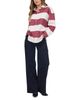 Vintage Havana Vintage Havana Buffalo Stripe Collared Cotton Top - 2