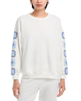 Vintage Havana Vintage Havana Crochet Trim Sweatshirt