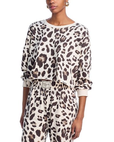 Vintage Havana Vintage Havana Faux Suede Terry Crewneck Top