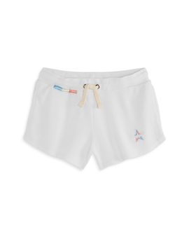 Vintage Havana Vintage Havana Girls' Embroidered Star Waffle Shorts