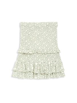 Vintage Havana Vintage Havana Girl's Girl's Floral Printed Smocked Ruffle Skirt