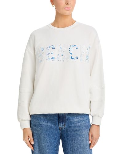 Vintage Havana Vintage Havana Mixed Floral Applique Crewneck Sweatshirt