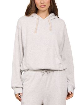 Vintage Havana Vintage Havana Vintage Grey Butter Fleece Bubble Hem Hoodie