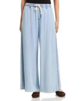 Vintage Havana Vintage Havana Washed Denim Wide Leg Pants