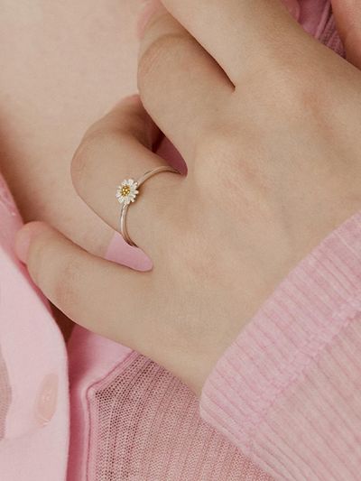 VINTAGE HOLLYWOOD [925 Silver] Petit Daisy Ring VH2435RI001M