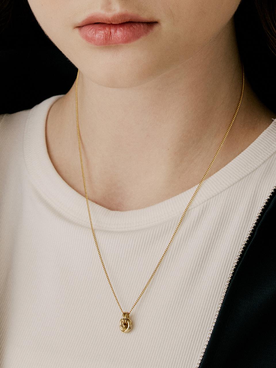 VINTAGE HOLLYWOOD Lump Knotted Necklace_VH2479NE005M