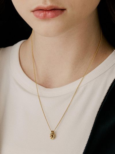 VINTAGE HOLLYWOOD Lump Knotted Necklace_VH2479NE005M
